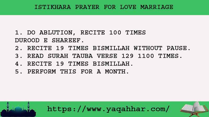 5 Most Istikhara Prayer For Love Marriage
