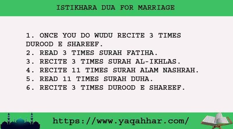 6 Powerful Istikhara Dua For Marriage