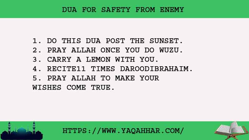 5 Best Dua For Safety From Enemy