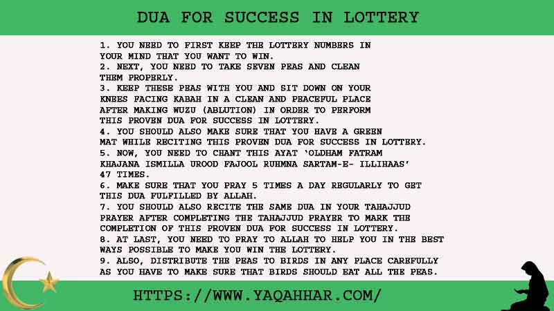 9 Best Dua For Success In Lottery
