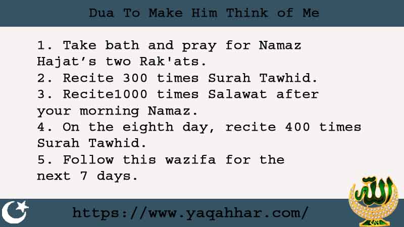 5 Strong Dua To Make Him Think of Me