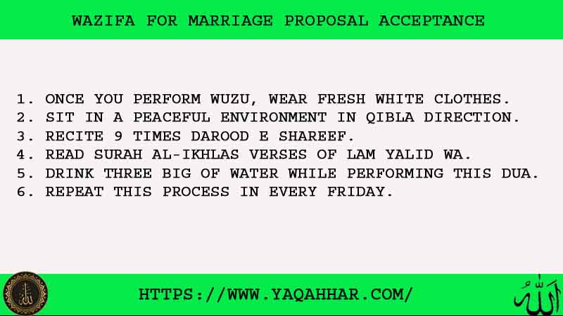 6 Best Wazifa For Marriage Proposal Acceptance