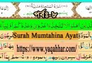 Surah Mumtahina Ayat